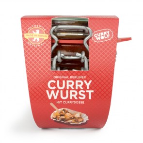 "Original Berliner Currywurst" im Glas